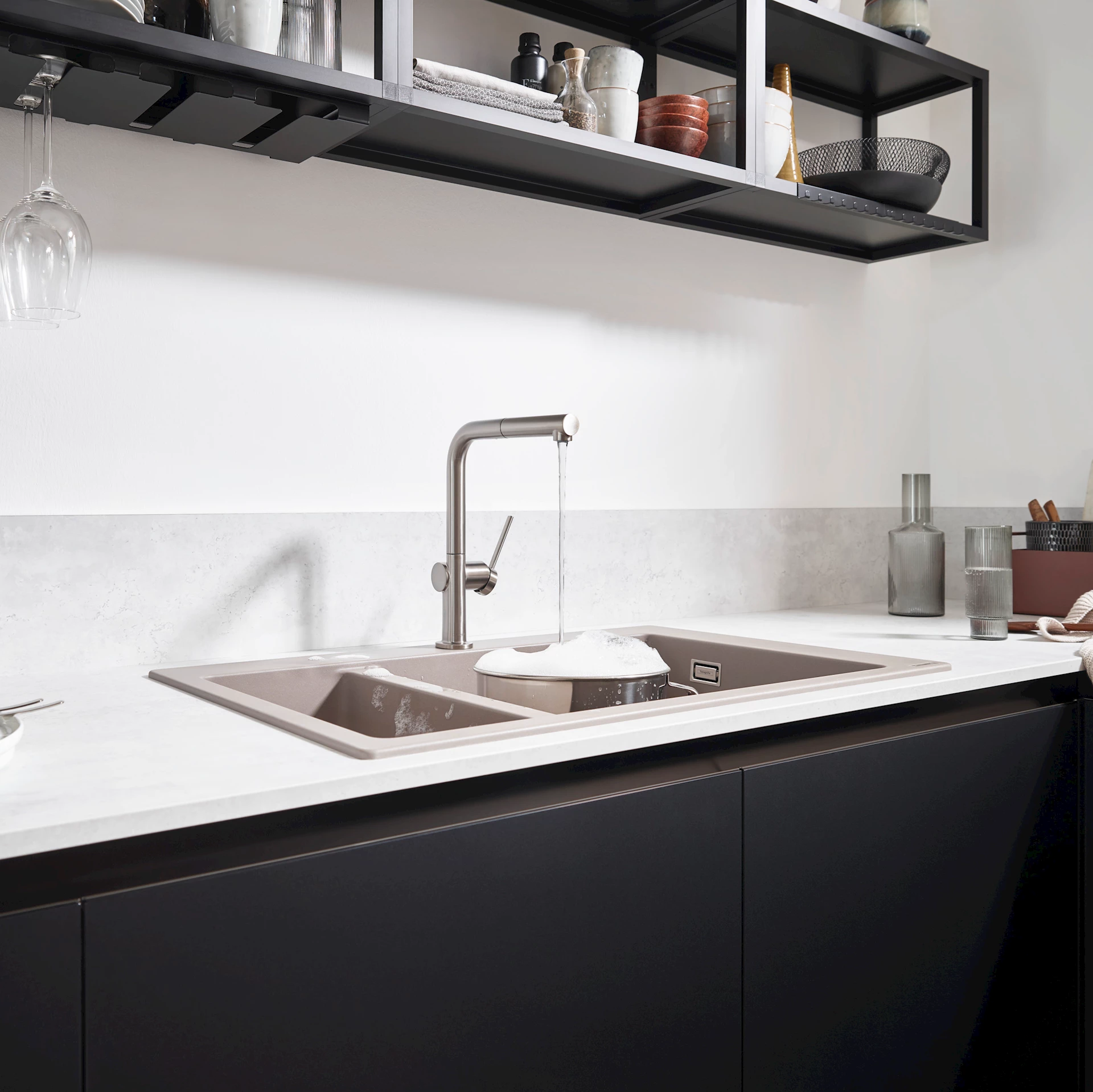 Talis M54 kjøkkenbatteri 270, børstet stål