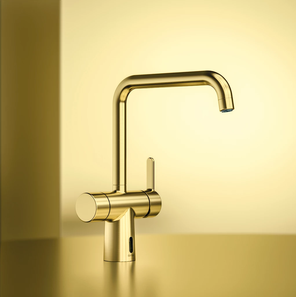 Silhouet touchless kjøkkenbatteri, børstet messing Silhouet touchless kjøkkenbatteri, børstet messing